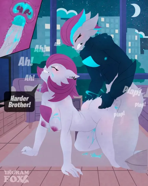 (OC Characters belong to me) (irgramfox) Whenever Victoria and her twin brother Victor's parents are out they always make sure to spend the time doing their favorite activity~