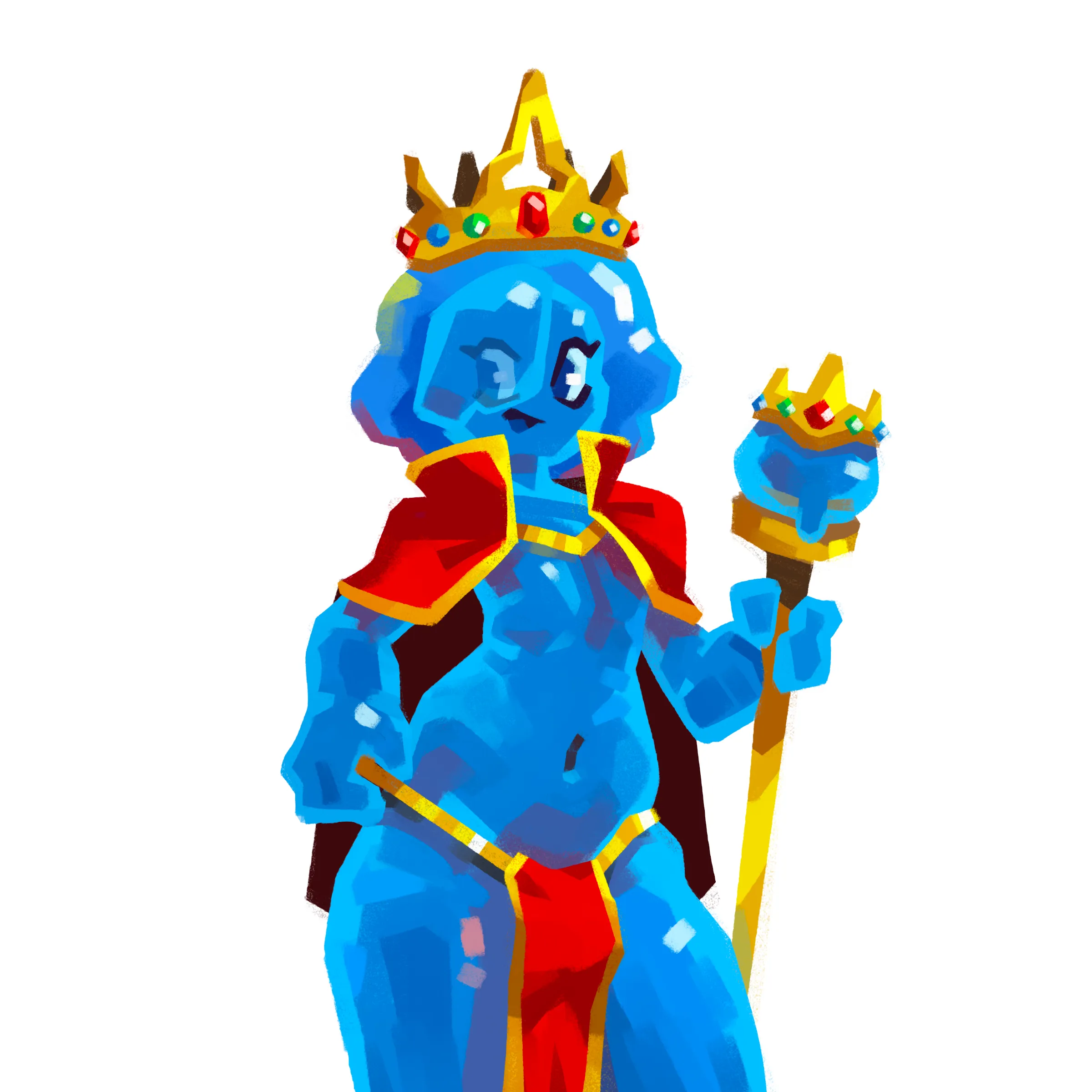Quick King slime drawing [M].