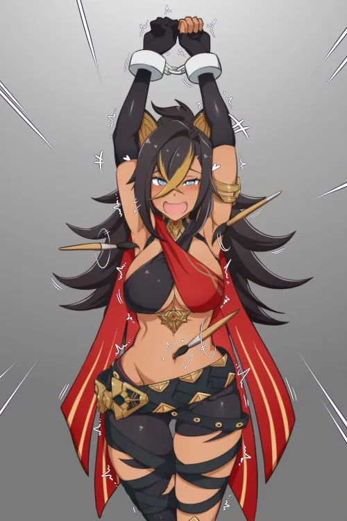 She said she isn't some kid to be ticklish... Well, she was wrong.