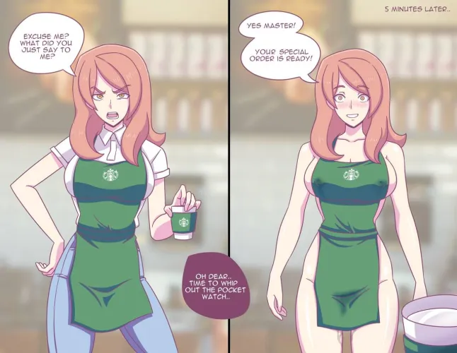 Shut up and gimme my coffee already. [OC: Alexia by ElectricKronos]