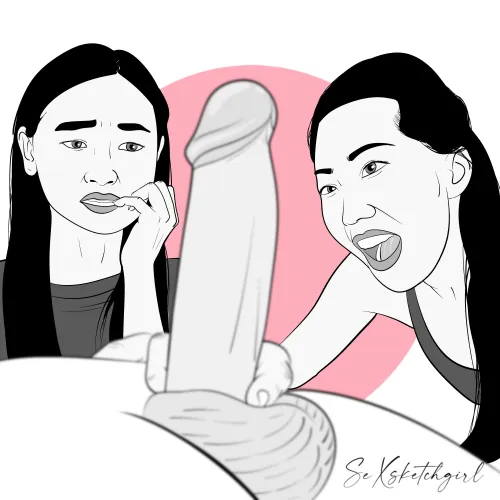 Two different reactions (by Sexsketchgirl)