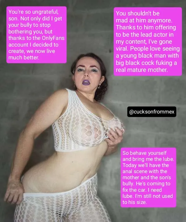 Mom, is it necessary for you to wear those clothes in front of me even in the garage where I enjoy my hobbies?