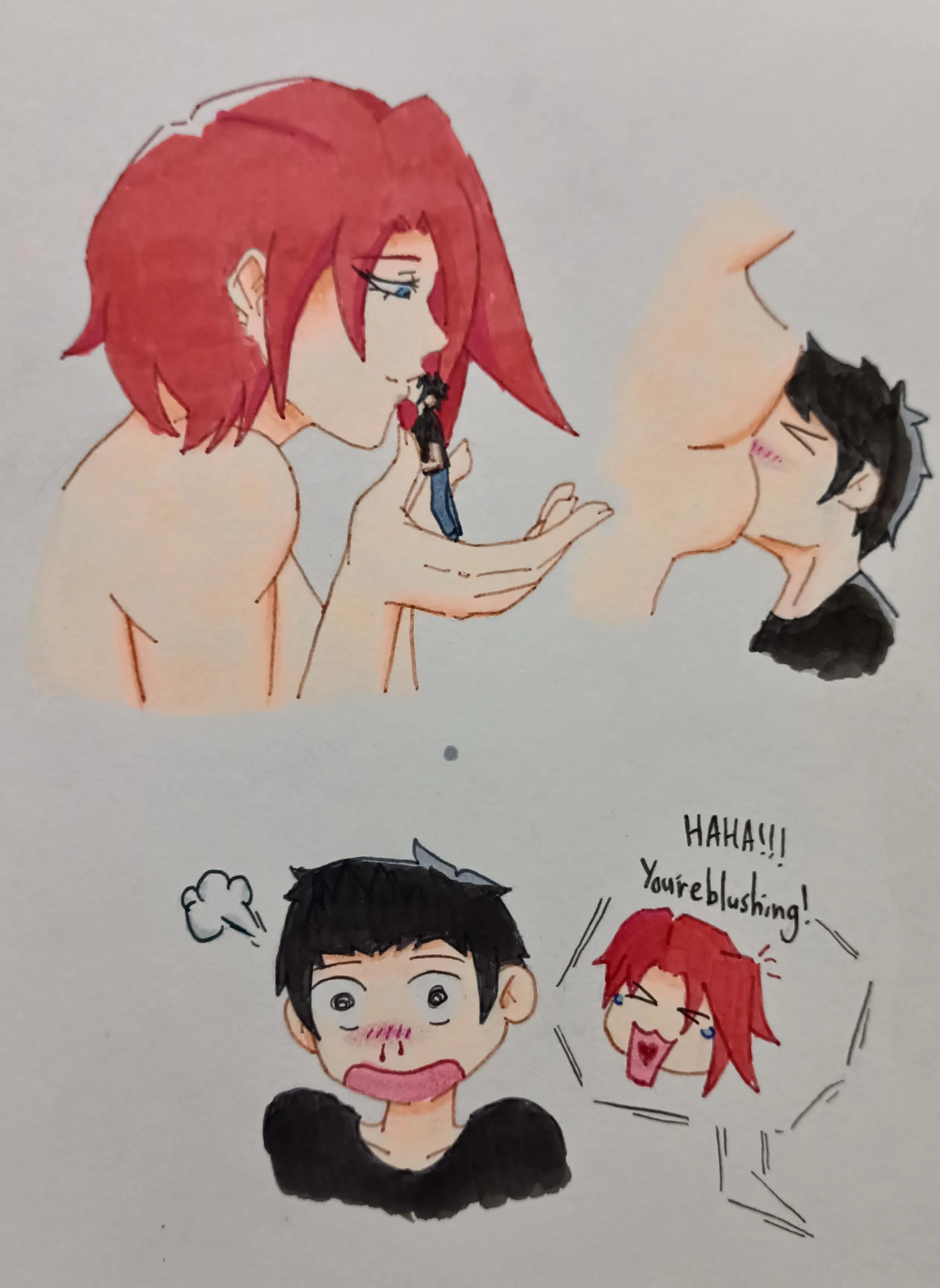 The tomboy and the artist - art by me