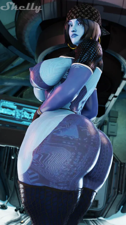 Check out Cortana’s new style! Super Thicc! (Skelly3D) [Halo]