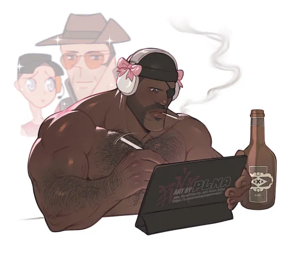 Demoman drawing pay gorn by Plna