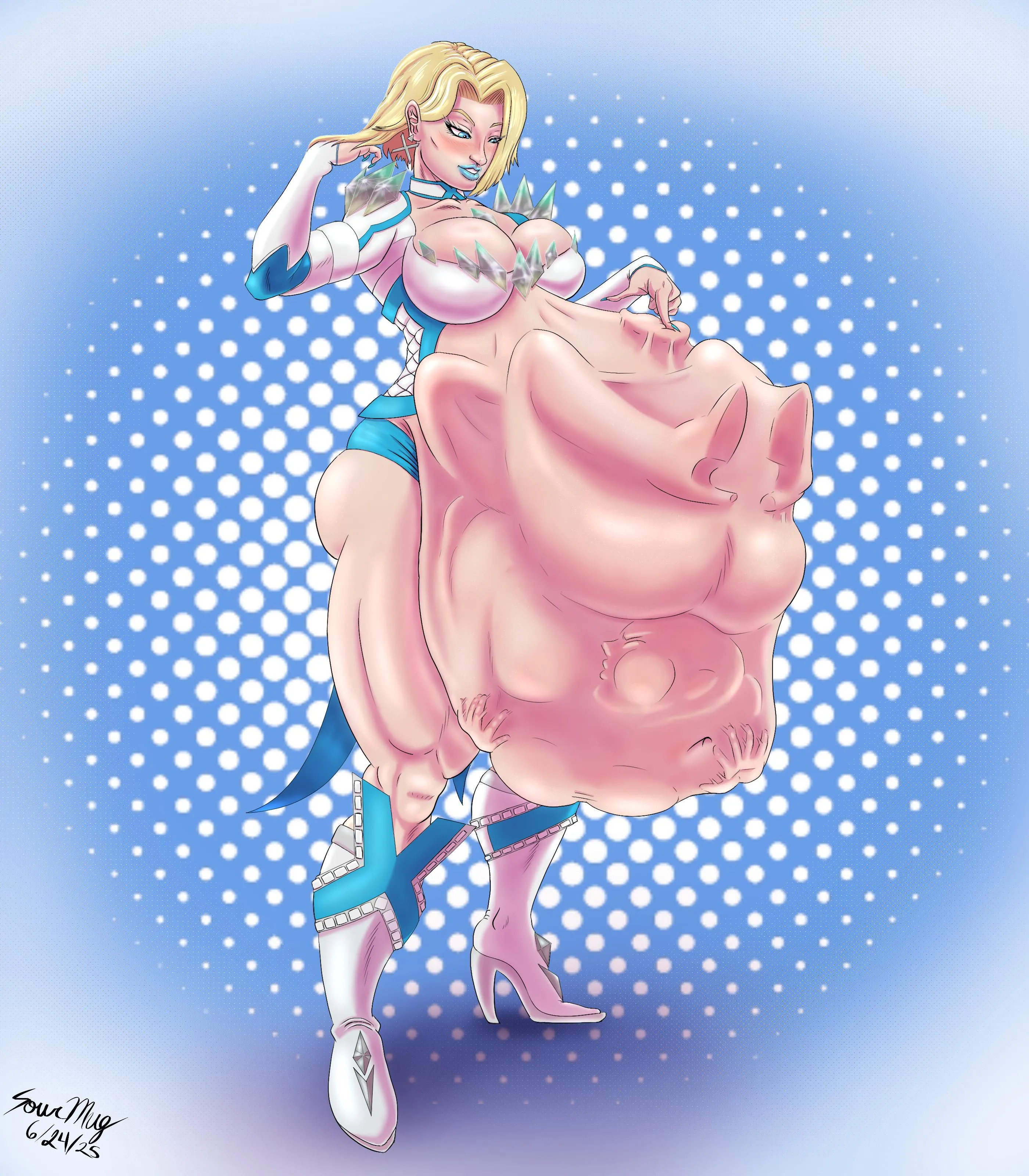 {Image} Emma Frost [Female Pred, Multiple Prey, Willing Pred, Unwilling Prey] (by me!)