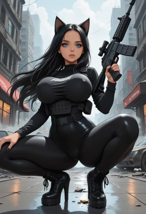 Kitten Ready for combat (OC)