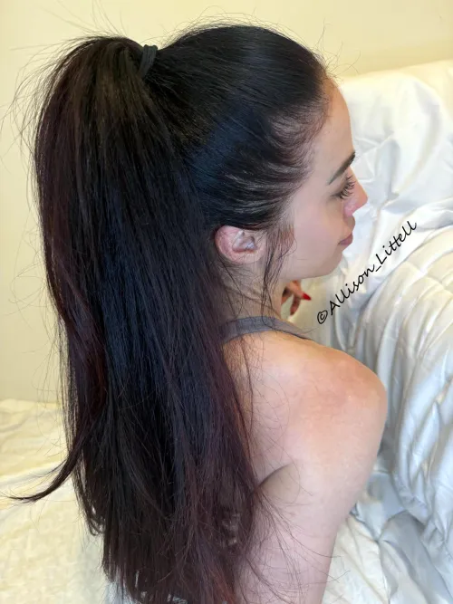 My ponytail after the gym