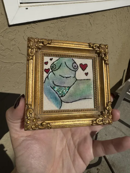 Painting of a mermaid