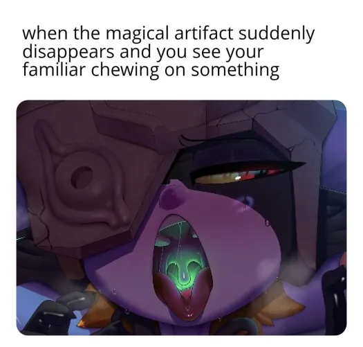 who drank my potion? did you drink my moon dew? let me smell you breath!