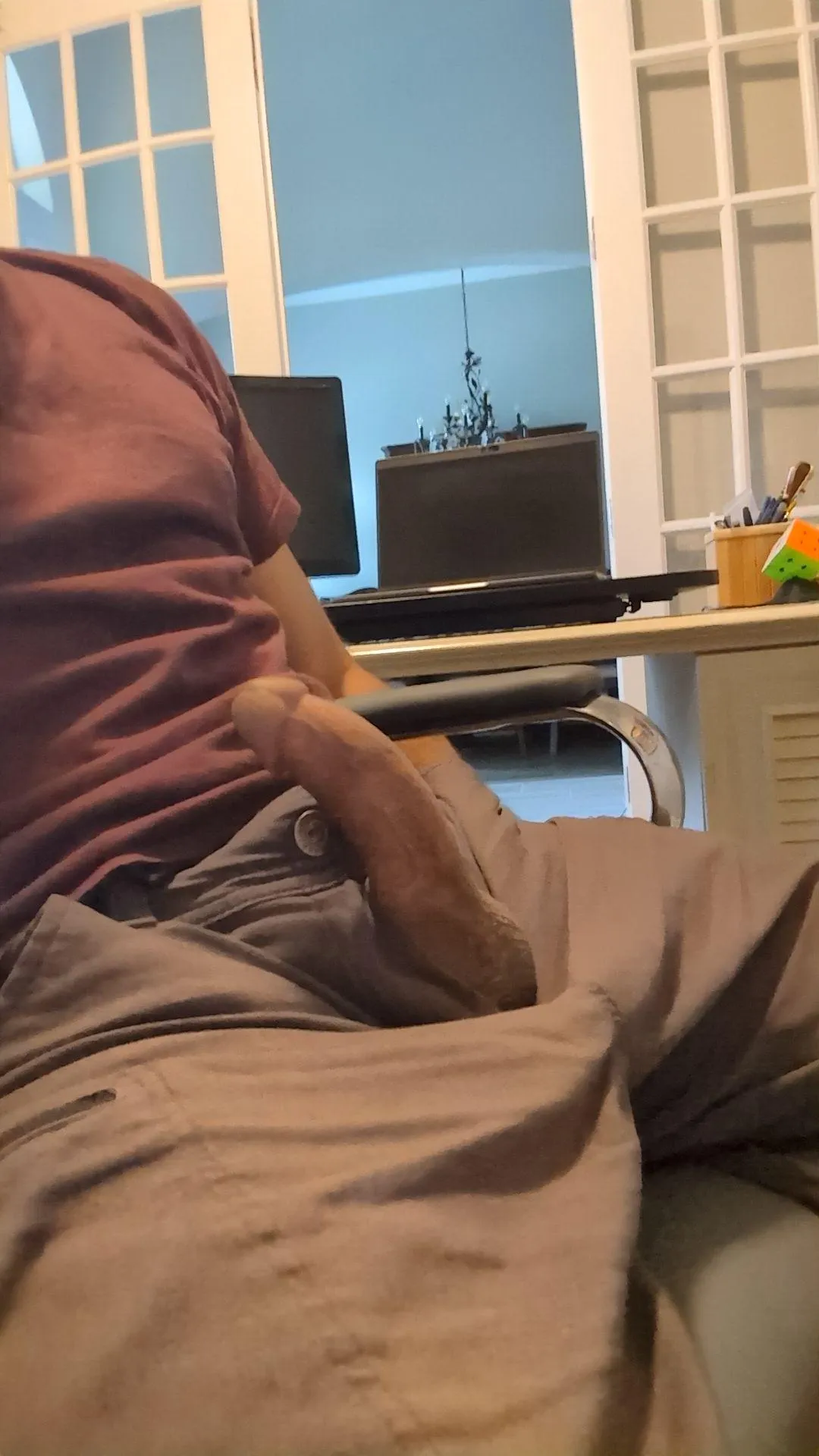 Working from home on rainy days has it's perks.