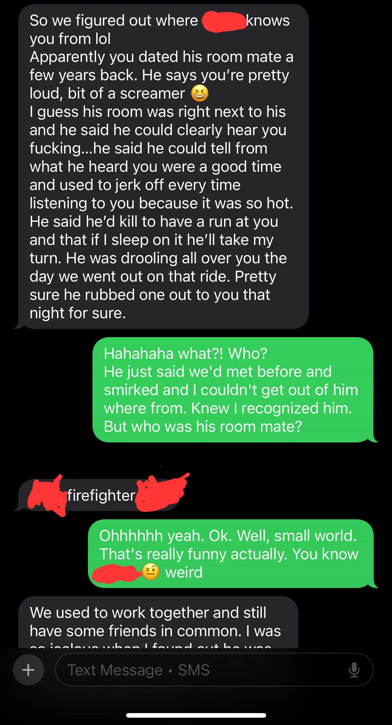 Chatting with him ...got a little hotpast