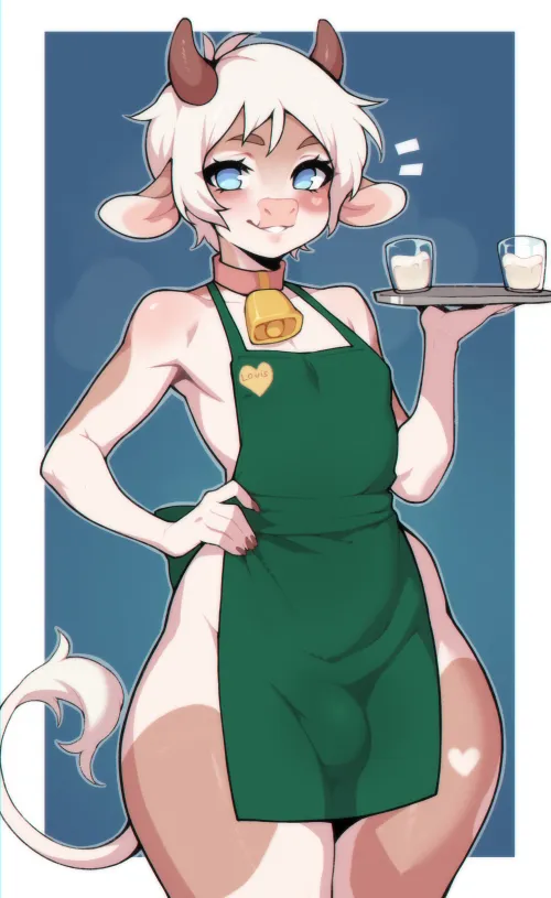 (fb4a sub4dom) I got a new job at a themed café, it only employed anthro cow femboys. I wish I knew that before they gave me a drink to change me into one. (Chat2rp)