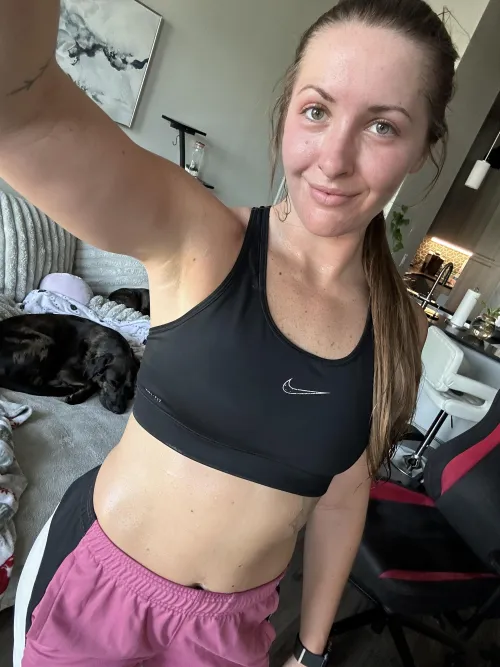 just finished with a run :)