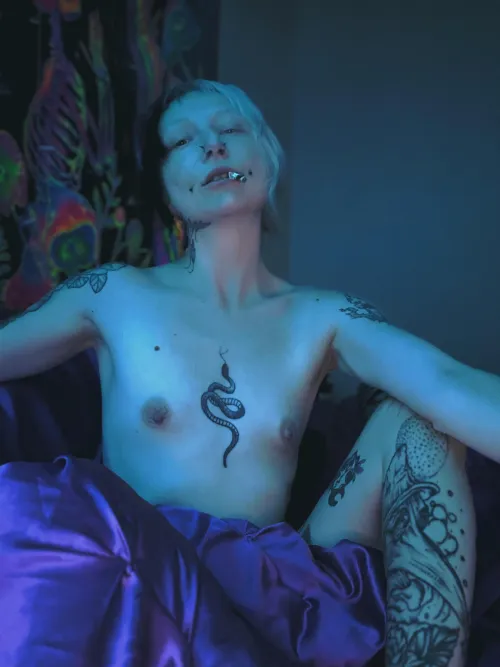 Naked, high, and hotter than hell.