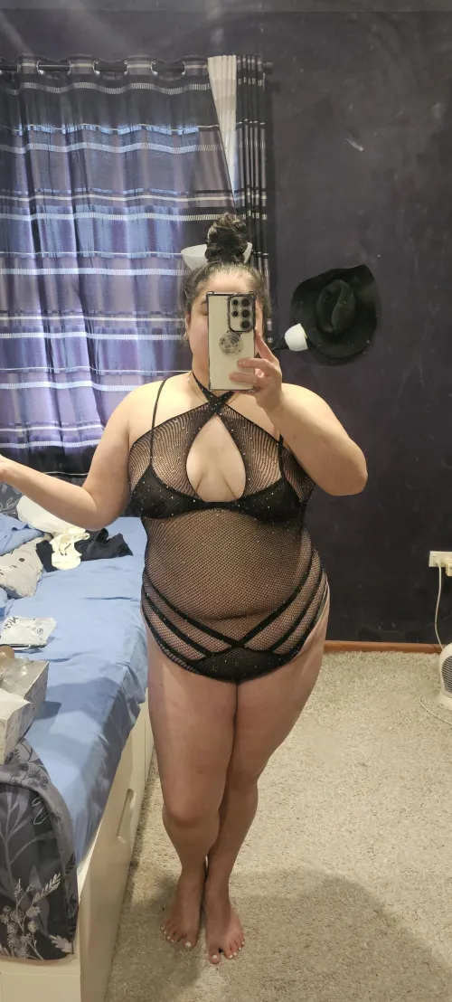oh, you know, just trying on new fishnets