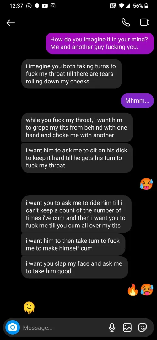 One of the hottest texts I've had from my girlfriend.