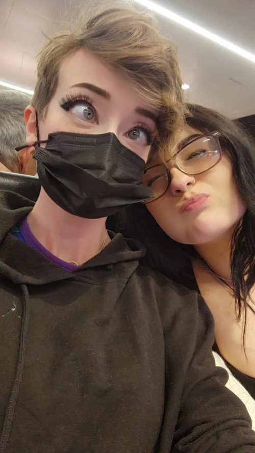 Our first flight was canceled and we're finally about to board the new one ☠️ Send help and live ❤️