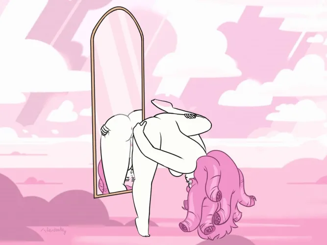 Rose exploring her body