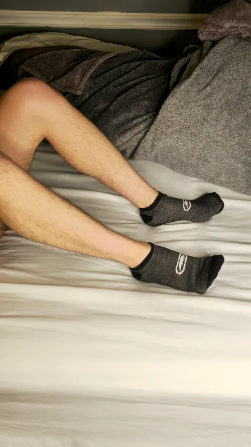 Still warming up... you wanna see what’s under these? 👀🧦