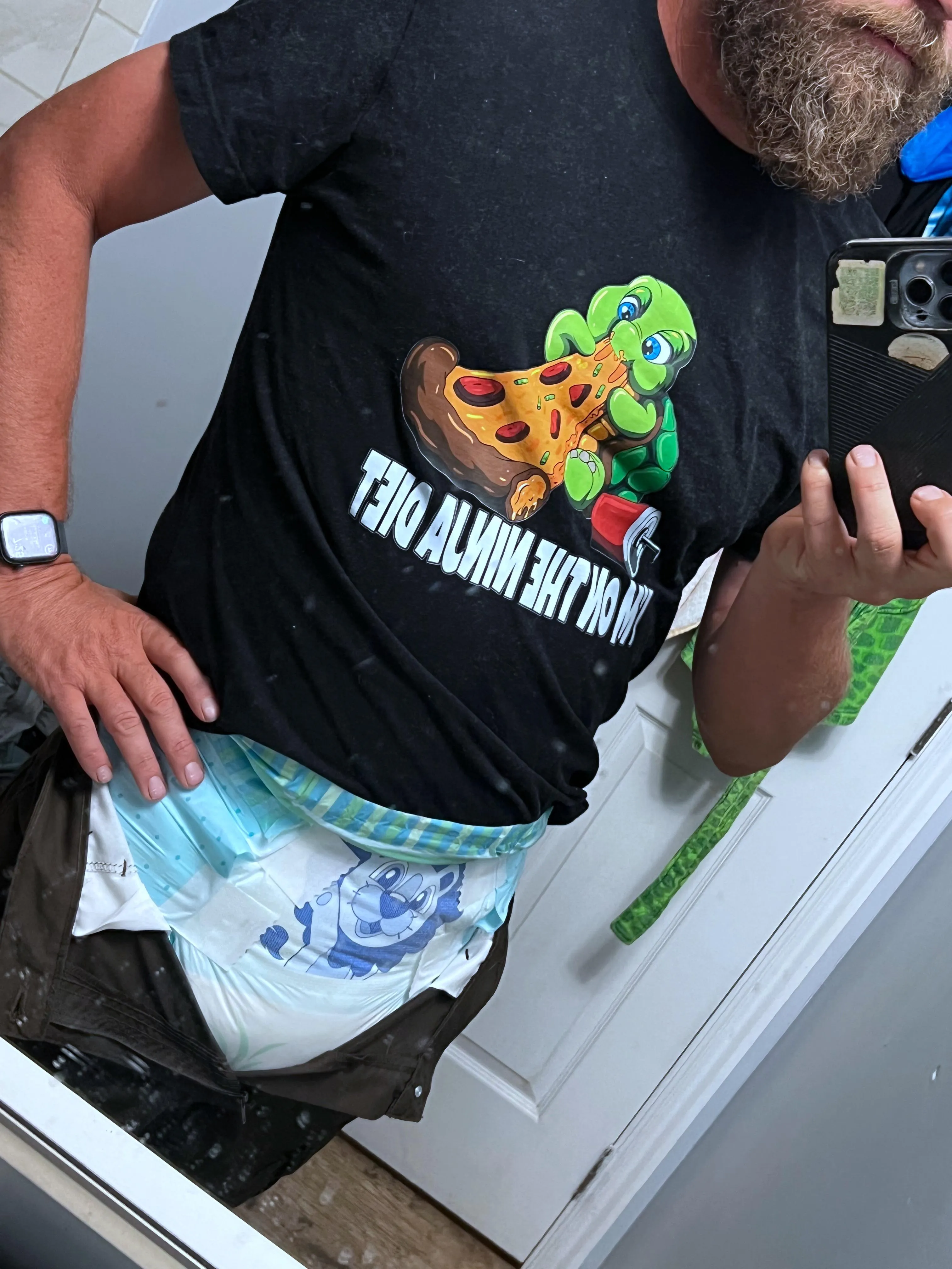 That first diaper after a week of pull-ups at work hits different.