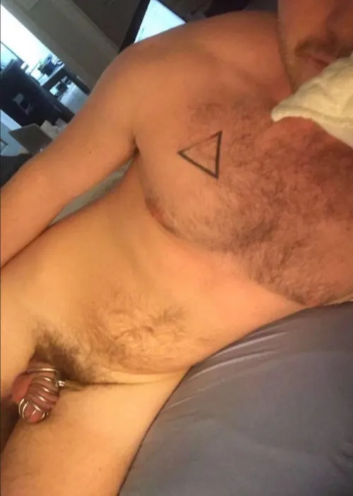 This photo is from 2018, early in my chastity journey.