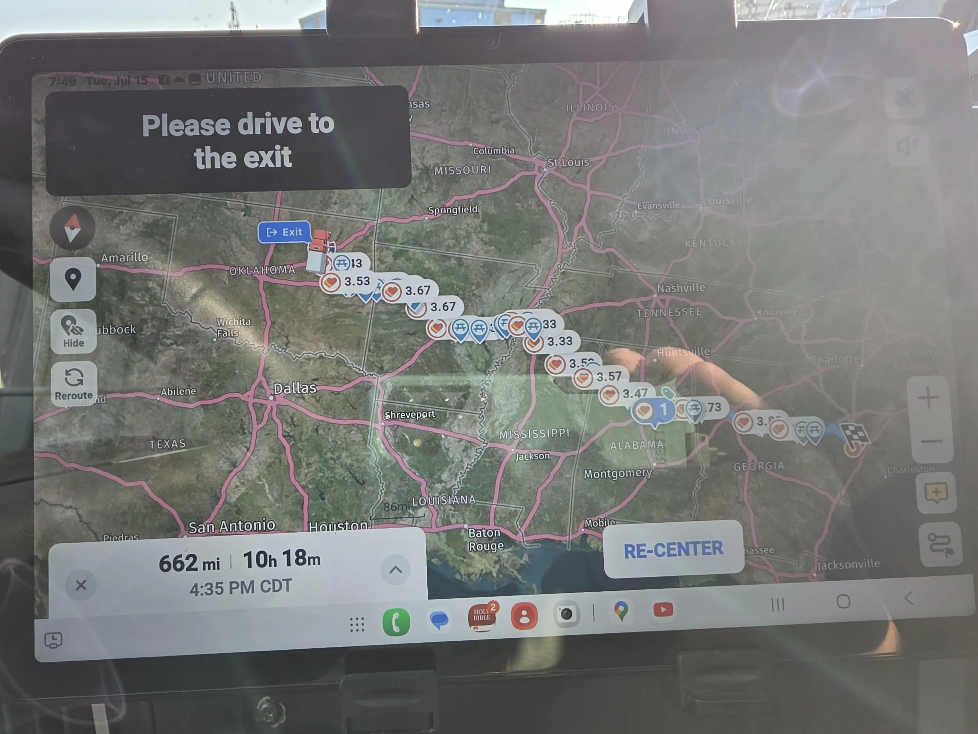 Tulsa to orangeburg, South Carolina. Anyone else going this way