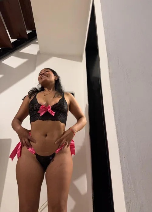 Waiting for you to decide to play with me. I bought this special lingerie for you.