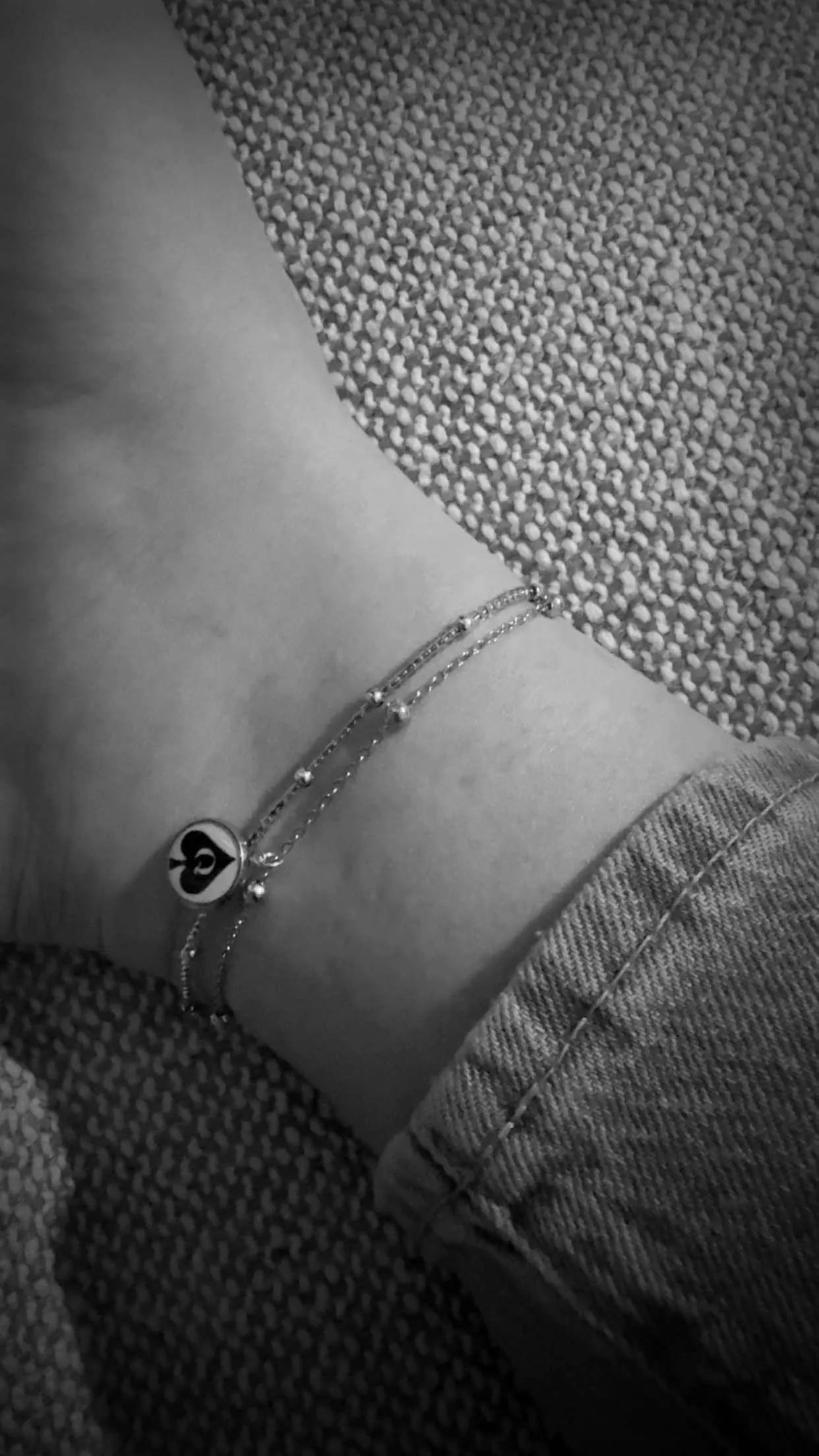 Wife showing her anklet off at the shops today