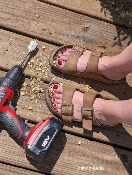 Dangerous Thrills — Birks and Beautiful Toes vs. High Speed Drill!