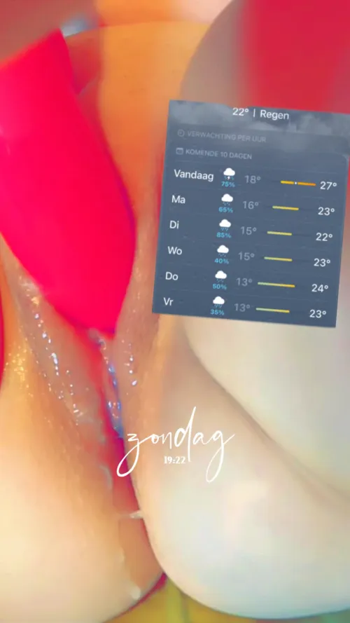 Het zal nat worden in NL😏😅