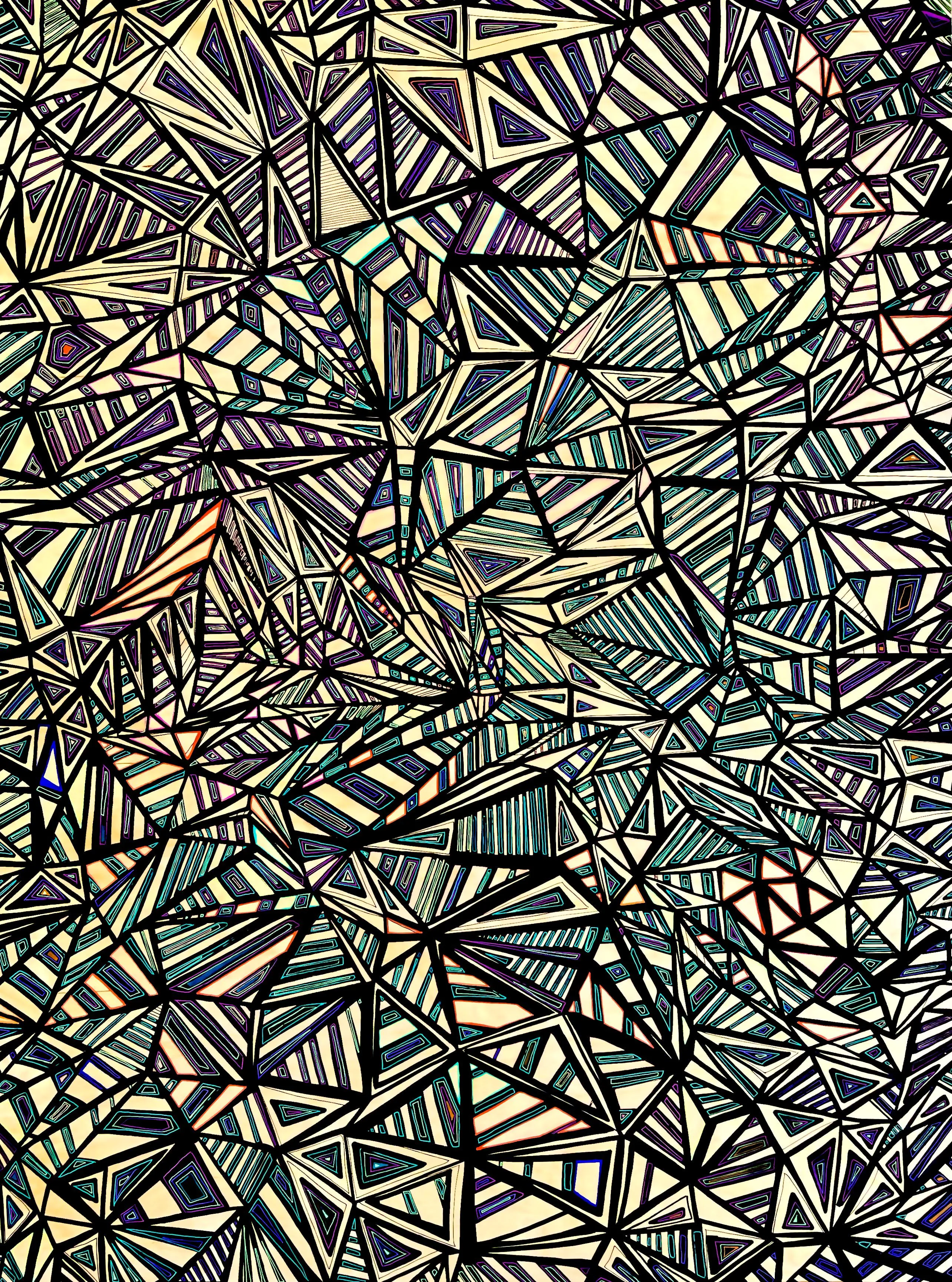 Poison Dart-Ink and Acrylic on wood