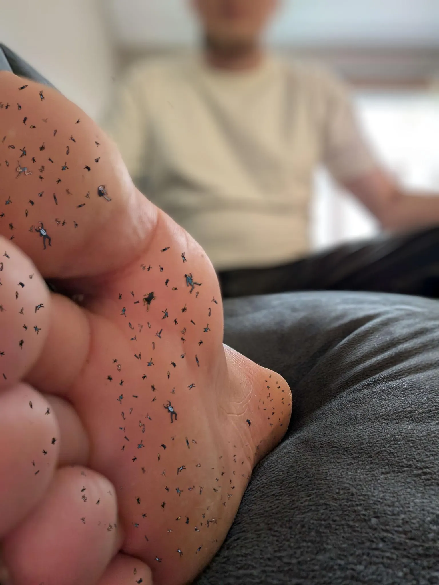 So you may have shrunk, look on the bright side... *WHUMP* At least you aren't this small, yet...