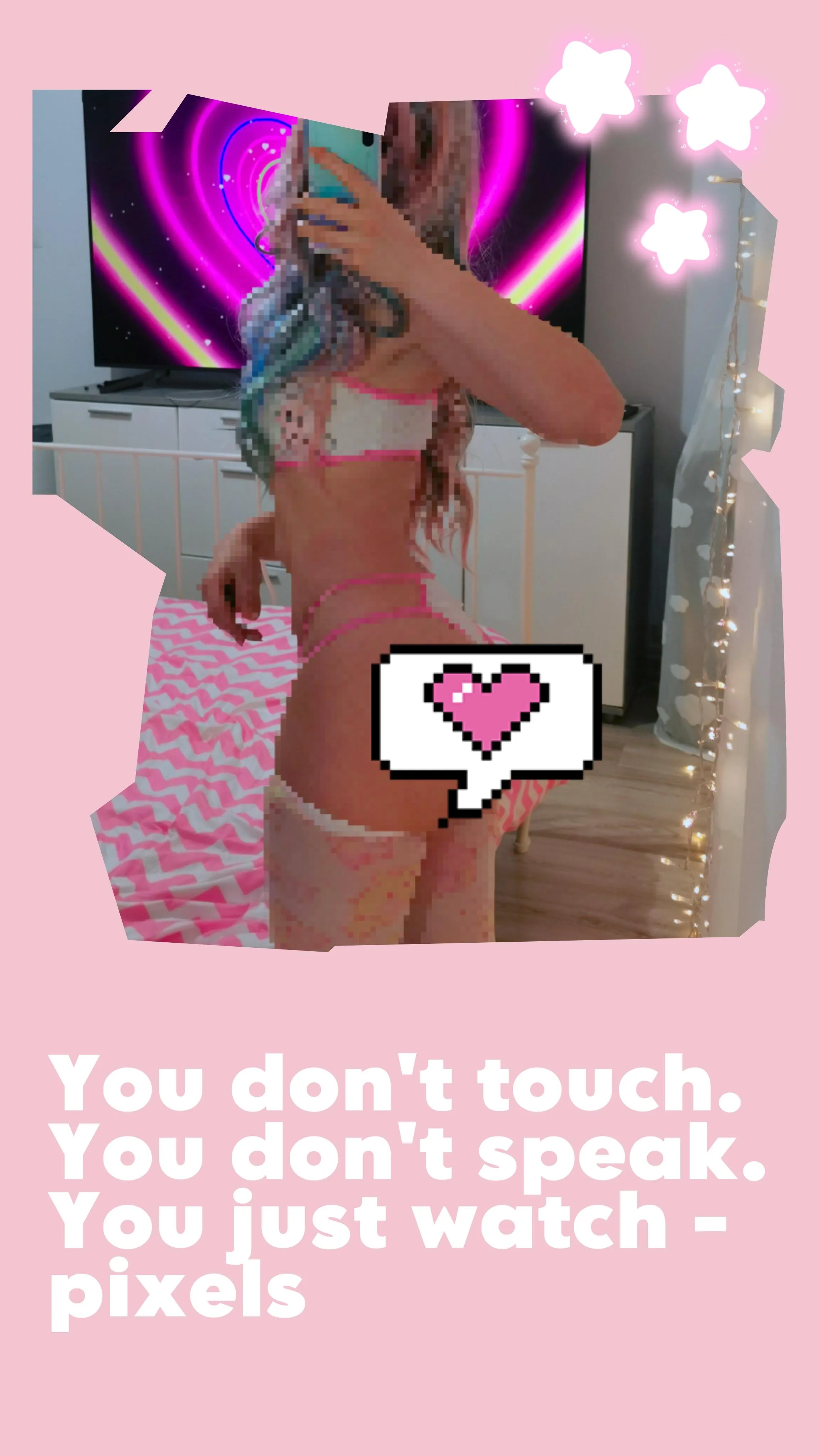 You just stay in a corner watching pixels hahaha