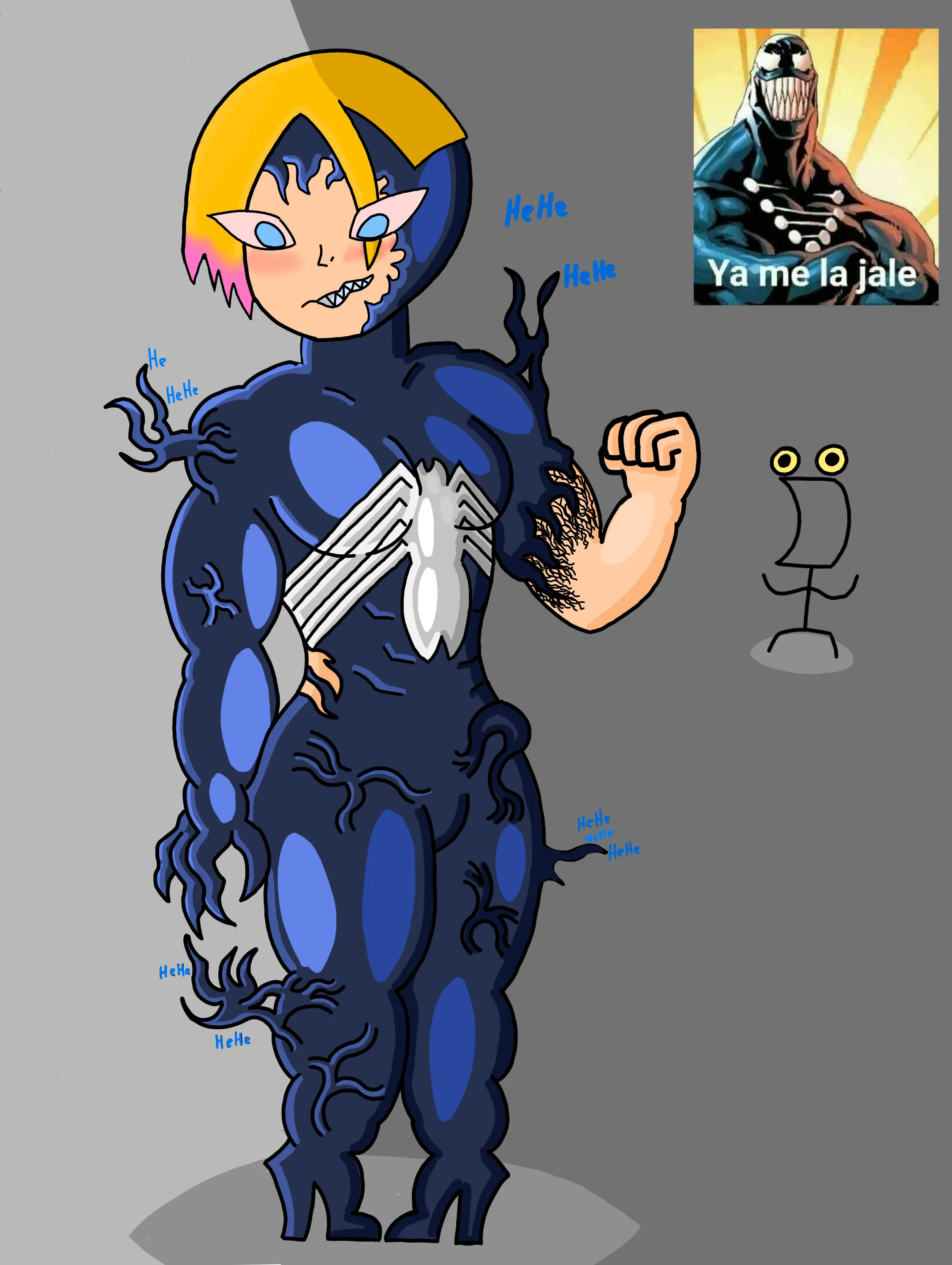 [art by me] Gwenom~ it's so hot maybe I'll look for DNA later~