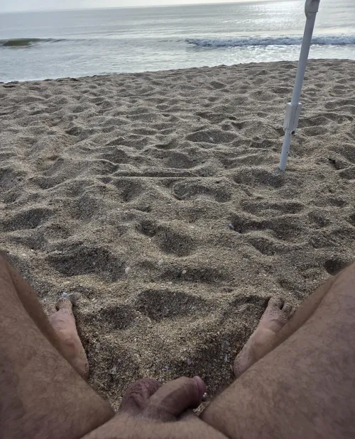 Displaying my metal on the beach