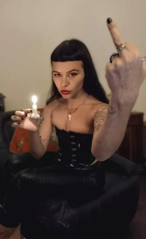 Even the candle is bigger than yours 👿