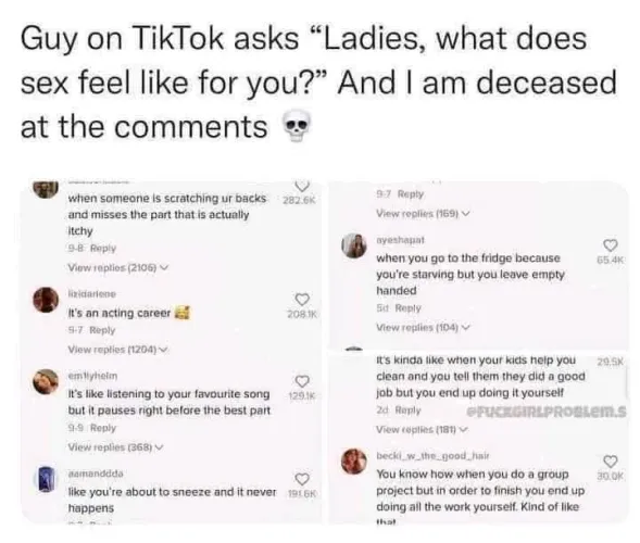 Found this online. This was so very much the case of my pre-size matters sex life!