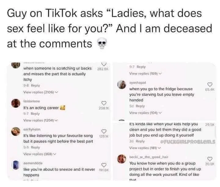 Found this online. This was so very much the case of my pre-size matters sex life!