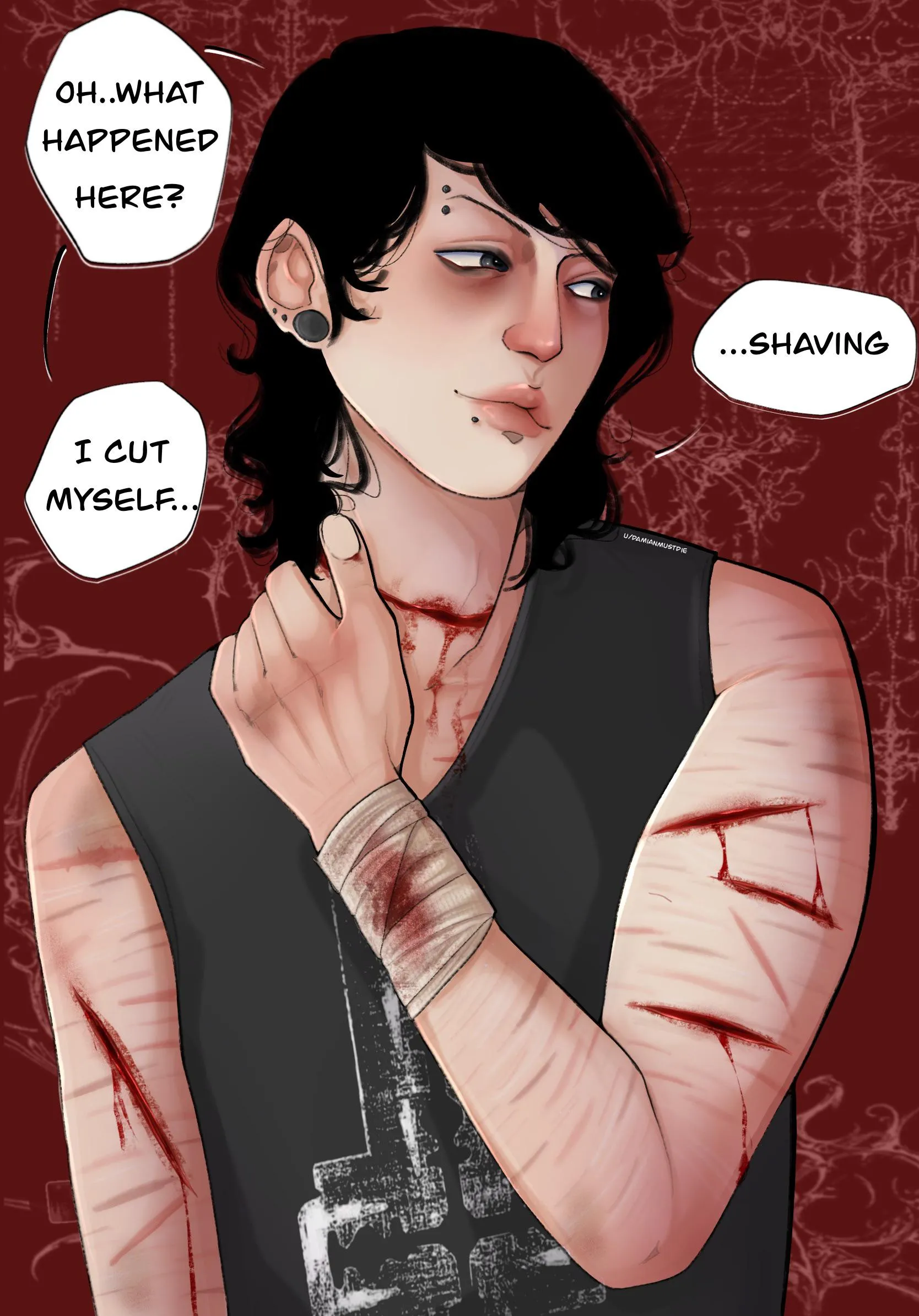 It’s so cute when boys are in pain [oc]