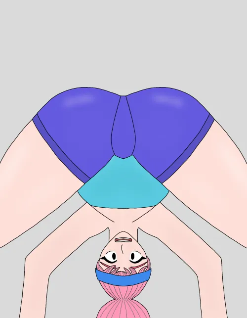 Janet drawing doing sport on a peculiar angle (drew in live on tik tok)