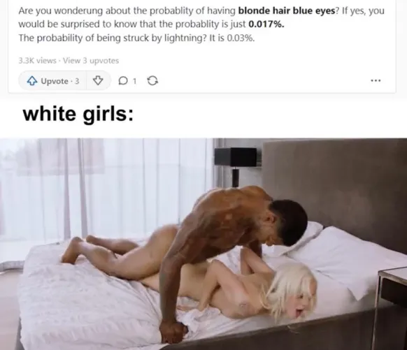 Many white features like blonde hair and blue eyes are disappearing slowly