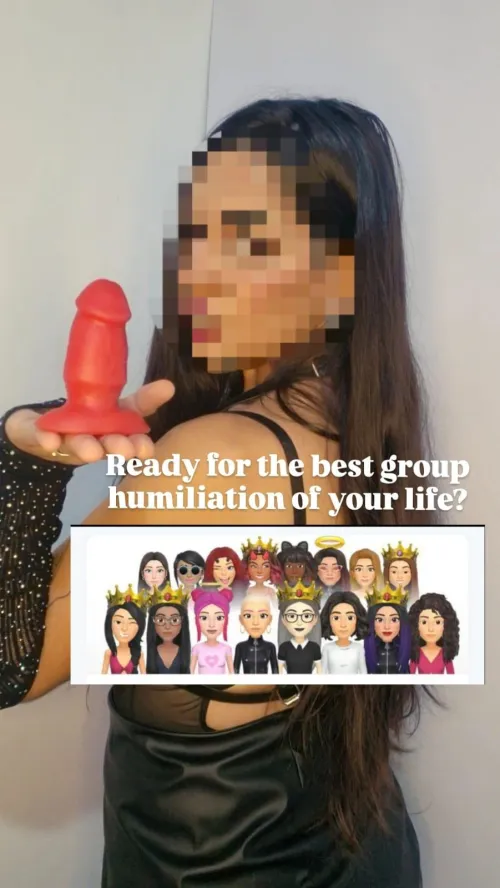 my group of goddesses is waiting for you, pathetic camaron, are you ready or are you still a crybaby?