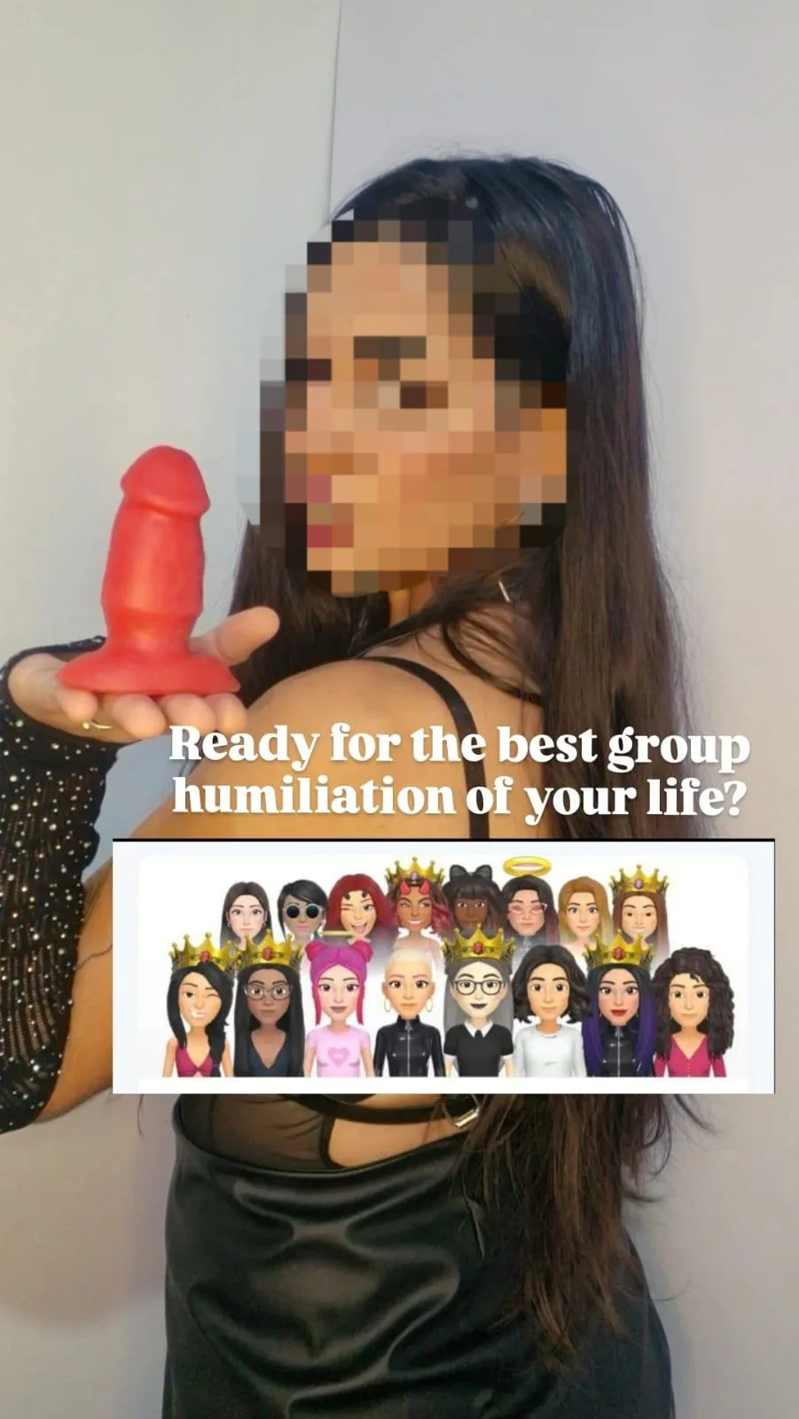my group of goddesses is waiting for you, pathetic camaron, are you ready or are you still a crybaby?