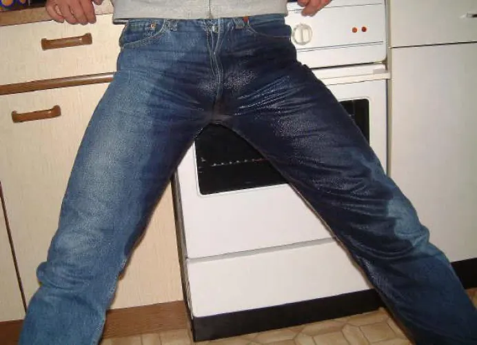 My piss-wet pants