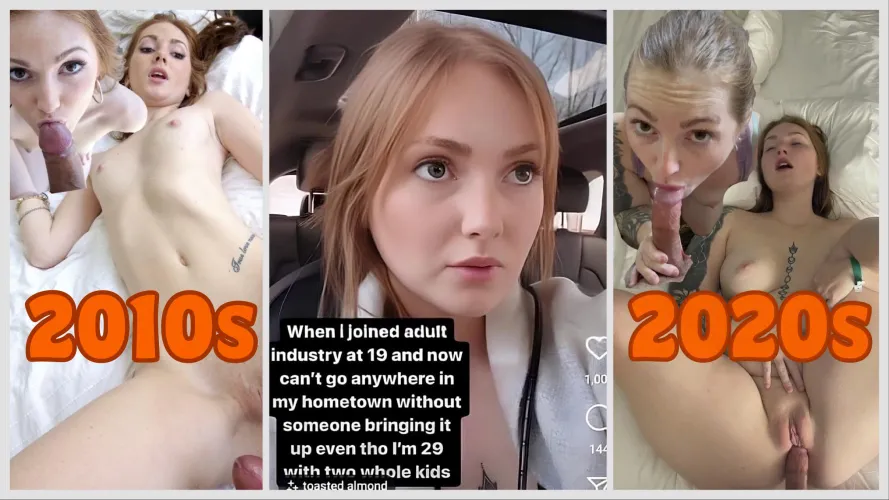 Natalie Lust (aka Tori Lynn Gaines aka redfromthenorth) wondering how people could possibly recognize her from back in her porn days when her porn days are NOW