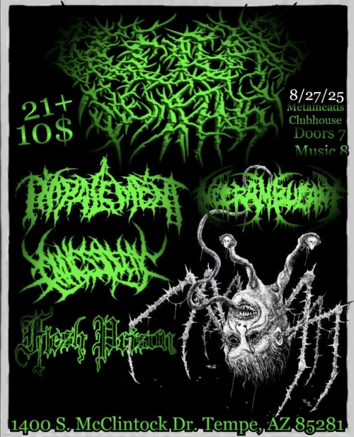 Nuclear Remains, Impalement, and Endless Decay coming to Tempe, Arizona