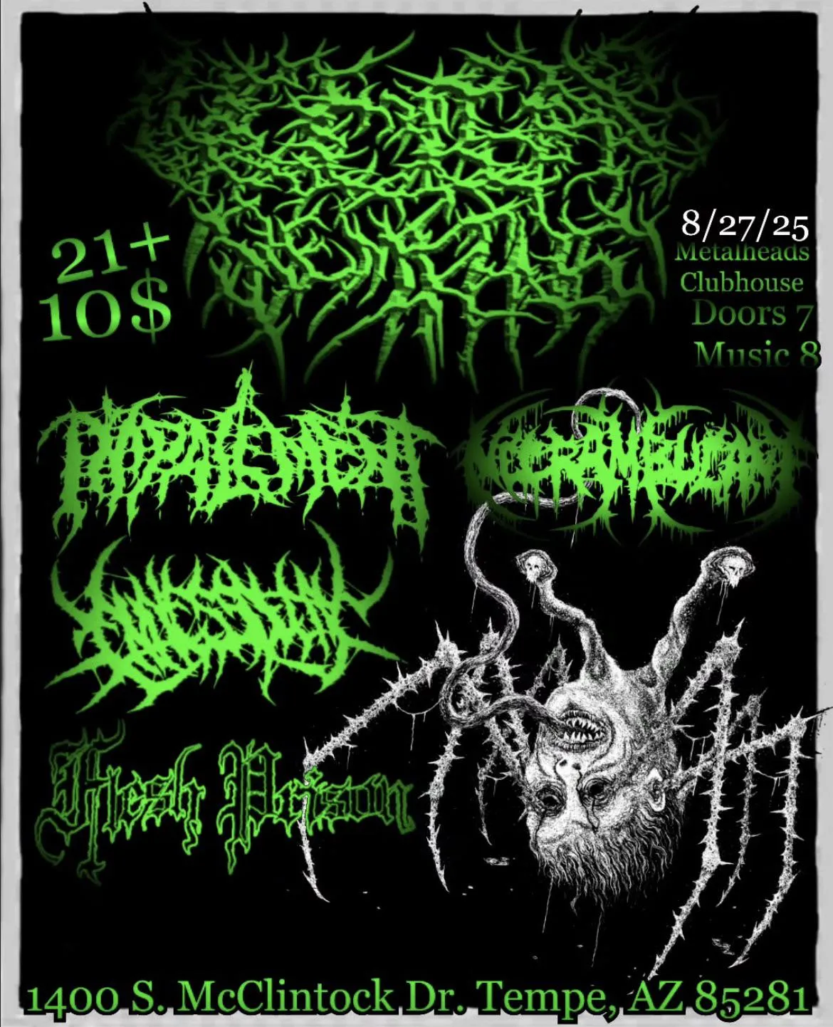 Nuclear Remains, Impalement, and Endless Decay coming to Tempe, Arizona