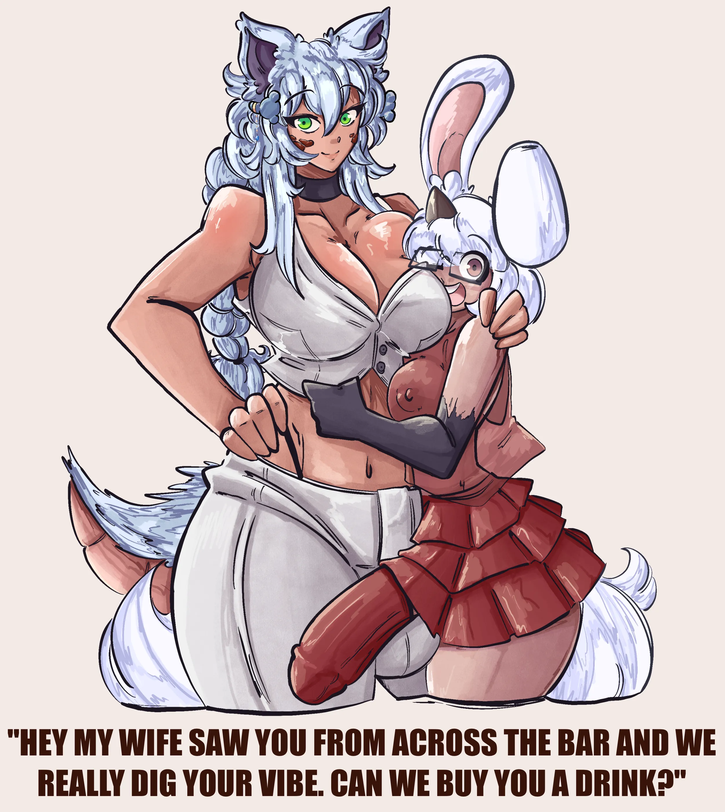 Ny'Alia and Mildred hit on you. How do you respond?