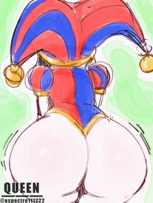 Old pomni doodle (art by me @espectro111222)